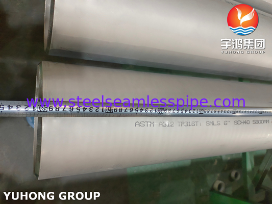 ASTM A312 TP316Ti (UNS S31635) Stainless Steel Seamless Pipes For Petrochemical Applications