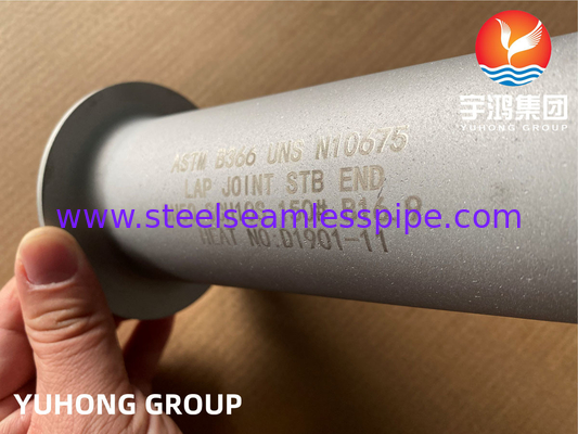 Nickel Alloy Steel Pipe Fittings ASTM B366 UNS N10675, Hastelloy B3 Lap Joint Stub End