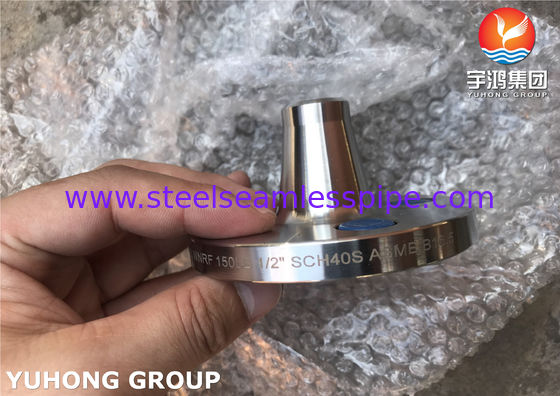 ASTM A182 F316L ASME B16.5 Stainless Steel Weld Neck RF Forged Flange For Water Treatment