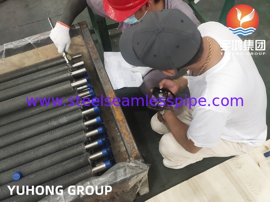Stainless Steel Extruded Finned Tube SA249 TP304 Welded Tube With Aluminum Fin