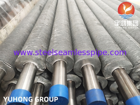 Stainless Steel Extruded Finned Tube SA249 TP304 Welded Tube With Aluminum Fin