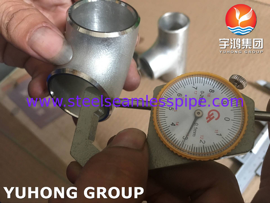 B16.9 Buttweld Pipe Fittings ASTM A403 WP316L Stainless Steel Tee Seamless