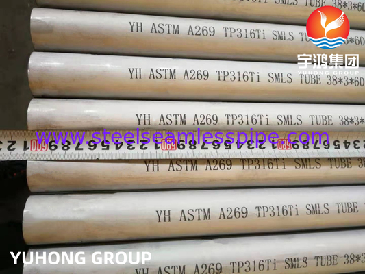 ASTM A269 TP316Ti, UNS S31635 Stainless Steel Seamless Tube For Heat Exchangers Boilers