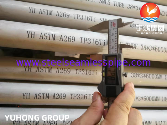 ASTM A269 TP316Ti, UNS S31635 Stainless Steel Seamless Tube For Heat Exchangers Boilers