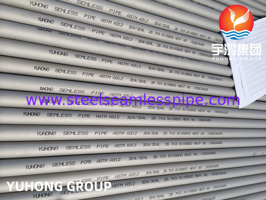 ASTM A312 TP304 / TP304L SMLS Austenitic Stainless Steel Pipes