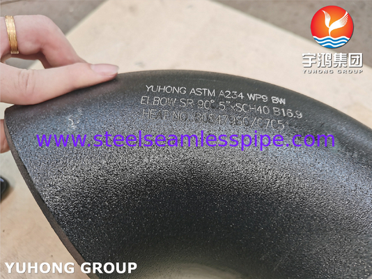 Alloy Steel ASTM A234 WP9 90 Degree SR Elbow ANSI B16.9 Buttweld Fitting