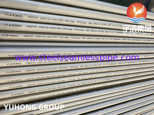 ASTM A312 TP316L Seamless Austenitic Stainless Steel Pipes , Tuberias