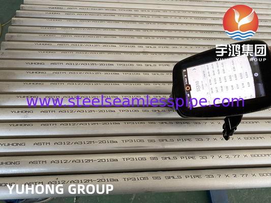 ASTM A312 TP310H ，TP310S Seamless Austenitic Stainless Steel Pipes