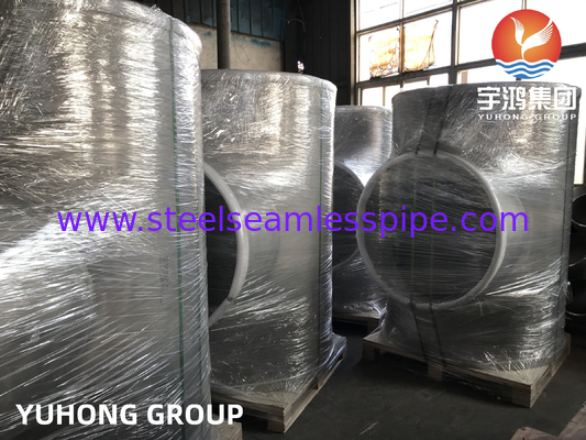 Duplex Alloy Steel Reducer Tee ASTM A815 WP  WX S32750  Sewage Treatment Pipeline