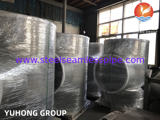 Duplex Alloy Steel Reducer Tee ASTM A815 WP  WX S32750  Sewage Treatment Pipeline