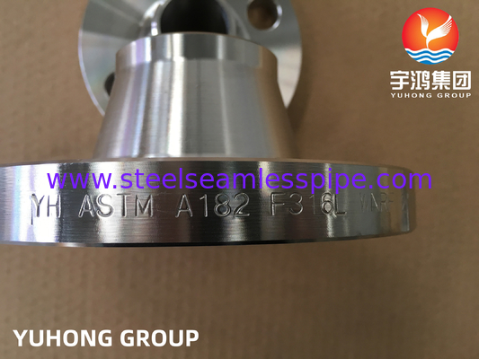 ASTM A182 F316L, UNS S31603 Stainless Steel Weld Neck Raised Face Forged Flange B16.5