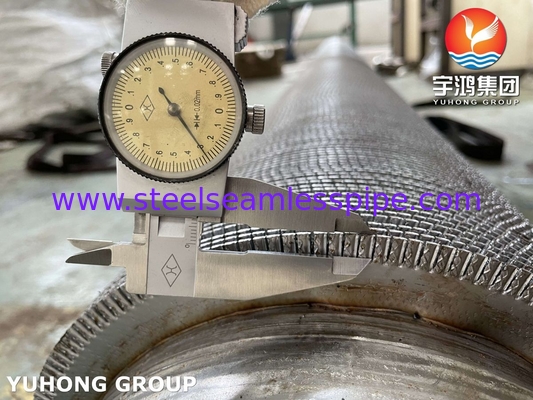 HFW Helical Spiral Serrated Finned Tube ASTM A312 TP347 Stainless Steel Fin Tube