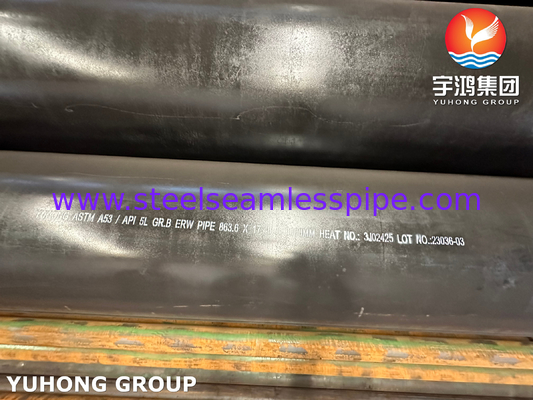 ASTM A106 / A53 / API 5L GR. B Carbon Steel Seamless Pipe Black Coating Surface