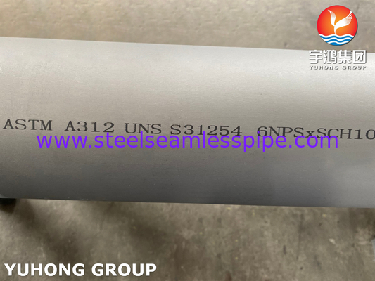 ASTM A312 UNS S31254, 254SMO Duplex Stainless Steel Seamless Pipe For Oil And Gas Plant