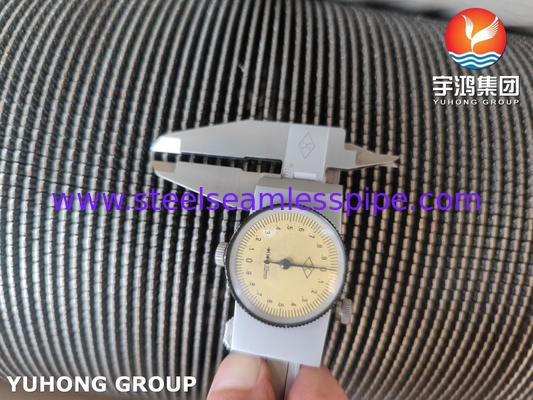 HFW Serrated Fin Tube ASTM A312 TP347  Economizer High Heat Transfer Efficiency