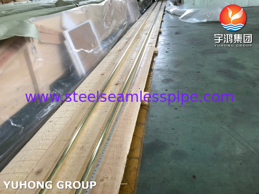 Coppy Alloy Seamlee Tube Admiralty Brass Tube ASME B111 C44300 C44300B Water Air Cooler Heat Transfer Condenser