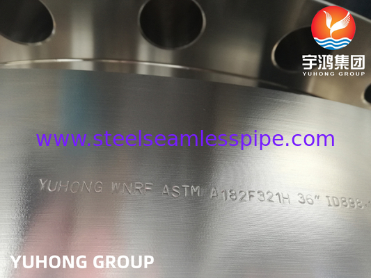 ASTM A182 F321H  Weld Neck RF Stainless Steel Flanges B16.47 ＞24 inch