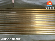 Heat Exchanger Tube ASTM B111 UNS C44300 Copper Alloy Seamless Tube Admiralty Brass Tube