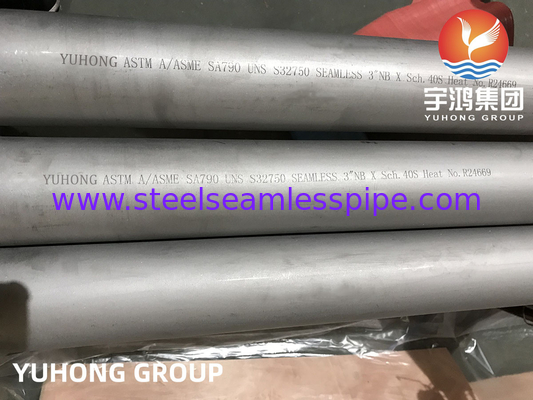 ASTM A790 S32750 SMLS Super Duplex Steel Pipes Tuberias