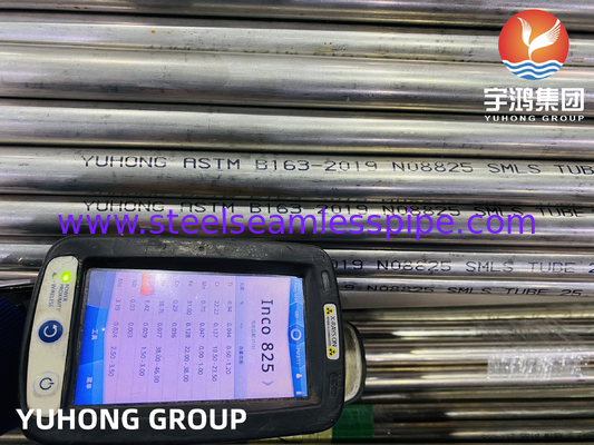 ASME SB163 UNS N08825 Nickel Alloy Steel Seamless Tube For Heat Exchanger