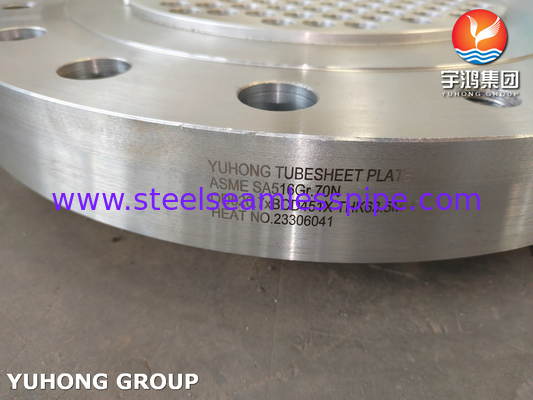 ASME SA516 Gr.70N Carbon Steel Tubesheet Plate For Heat Exchanger