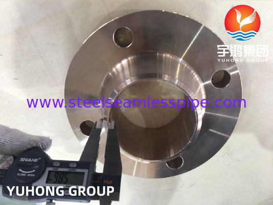 ASTM B151 C70600 Copper Nickel Alloy Forged Flange Weldneck Raised Face  B16.5 for Pipeline