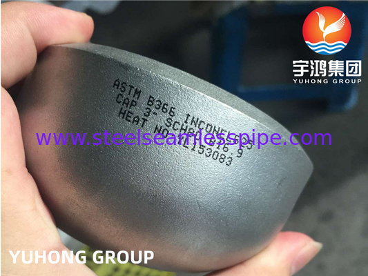 ASTM B366 Inconel 625 / UNS N06625 End Cap Nickel Alloy Steel Buttweld Fitting