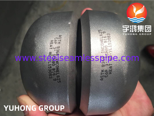 ASTM B366 Inconel 625 / UNS N06625 End Cap Nickel Alloy Steel Buttweld Fitting