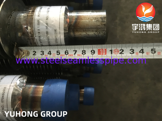 ASME SA213 T12 High Efficiency Welded Helical HFW Helical Spiral Serrated Finned Tube For Heat Exchanger Air Cooling