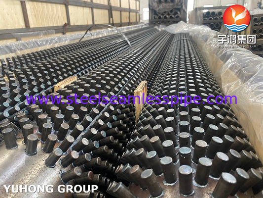 ASTM A213 T9, T5, T11, T22 Alloy Steel Studded Finned Tube For Petrochemical Fire Furnace