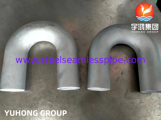 ASTM A815 WP32205 / 31803 / 32750 Duplex Stainless Steel U Bend Tube 180 DGE Fitting PMI /PT