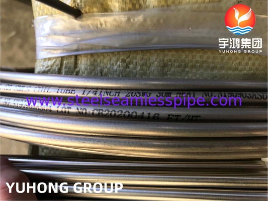 Bright Annealed Coil Tube A269 TP316L Seamless Type High Resistance