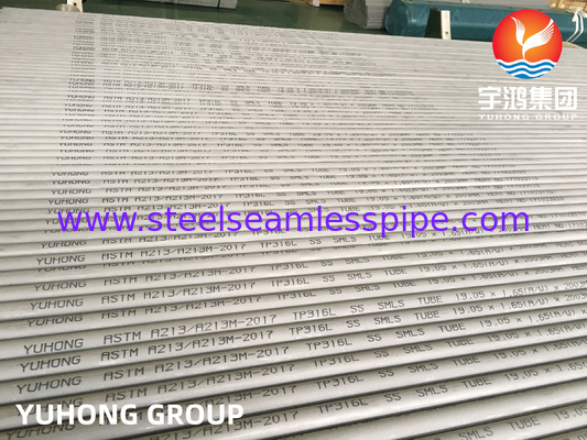 ASTM A213 TP316L Stainless Steel Seamless Tube For Heat Exchanger, Boiler