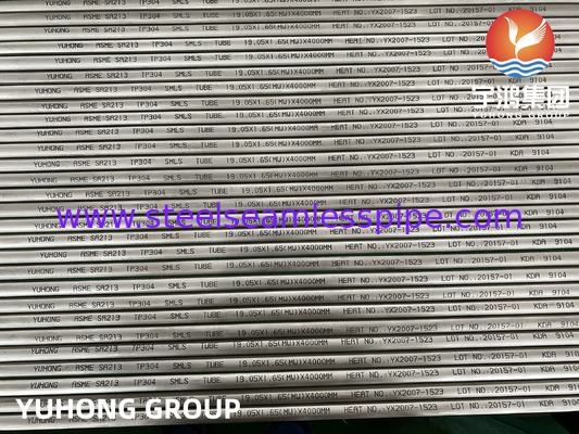 ASTM A213,ASME SA213 TP304 Stainless Steel Seamless Round Tube For Heat Exchanger