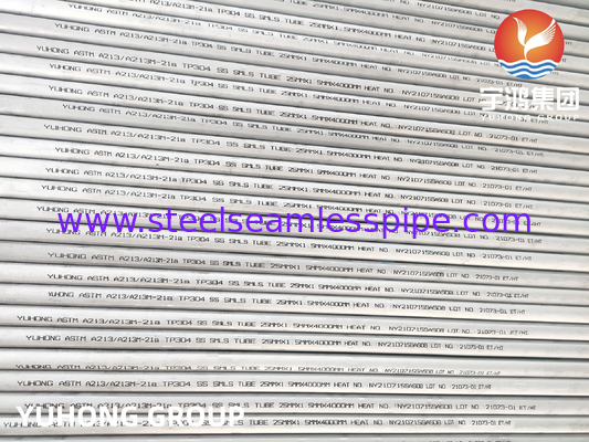 ASTM A213,ASME SA213 TP304 Stainless Steel Seamless Round Tube For Heat Exchanger