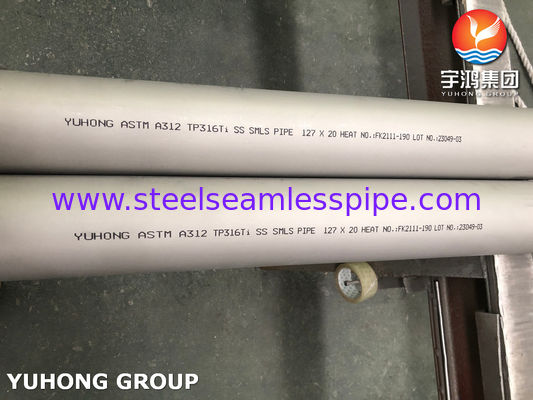 ASTM A312 TP316Ti / UNS S31635 Stainless Steel Seamless Pipe Industrial Pipe