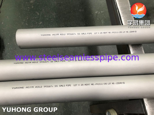 ASTM A312 TP316Ti / UNS S31635 Stainless Steel Seamless Pipe Industrial Pipe