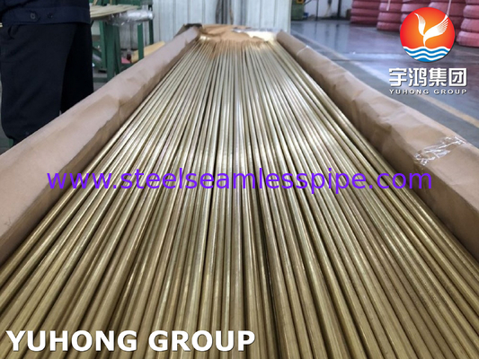 DIN17660 CuZn20Al2 F39 HFW Alloy Steel Seamless Tube / Pipe For Heat Exchanger