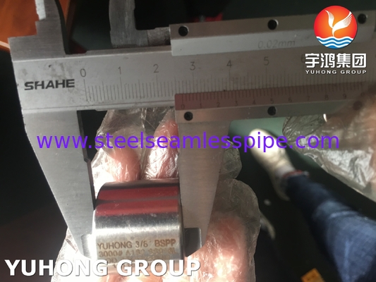 ASTM A182 F316L Stainless Steel Forged Pipe Fittings, BSPP Threaded Coupling 3000LBS