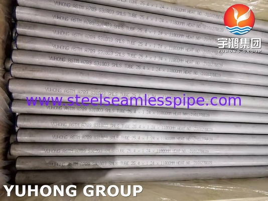 ASTM A789 / ASME SA789 UNS S31803 Duplex Steel Seamless And Welded Tube For Boiler