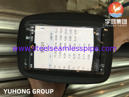 ASTM A249 TP321 Stainless Steel Welded Tube Bright Annealed Boiler , Heat Exchanger and Superheater Application