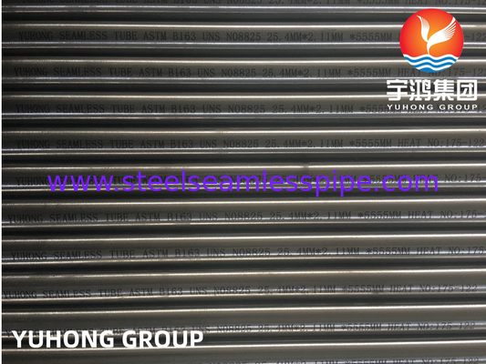 ASTM B163 UNS N08825 Nickel Alloy Steel Seamless Tube For Heat Exchanger