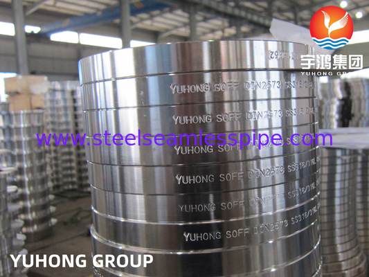 DIN2573, ASTM A182 F316 F316L, Forged Stainless Steel Slip On Flanges, Flat Face B16.5