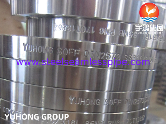 DIN2573, ASTM A182 F316 F316L, Forged Stainless Steel Slip On Flanges, Flat Face B16.5