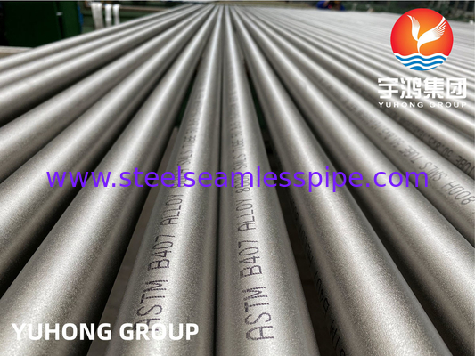 ASTM B407 UNS N08800 Nickel Alloy Steel Seamless Round Tube For Boiler