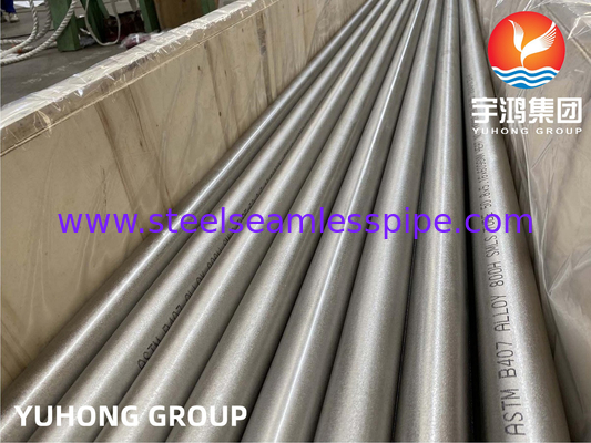 ASTM B407 UNS N08800 Nickel Alloy Steel Seamless Round Tube For Boiler