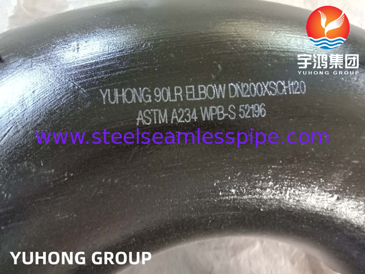 Carbon Steel Forged Steel Fittings ASTM A234 WPB-S LR 45 / 90 Degree Bend