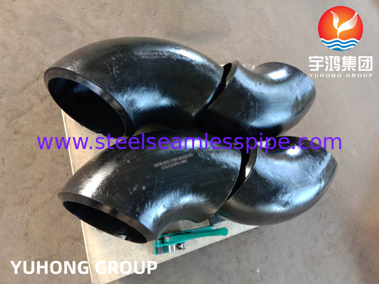 Carbon Steel Forged Steel Fittings ASTM A234 WPB-S LR 45 / 90 Degree Bend