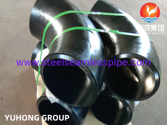 Carbon Steel Forged Steel Fittings ASTM A234 WPB-S LR 45 / 90 Degree Bend