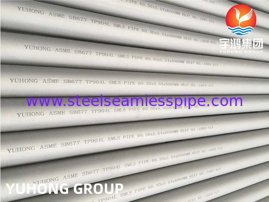 ASTM B677 UNS N08904 Nickel Alloy Steel Seamless Round Tube For Boiler